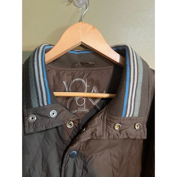Volcom brown blue men’s jacket coat size L - Picture 3 of 10